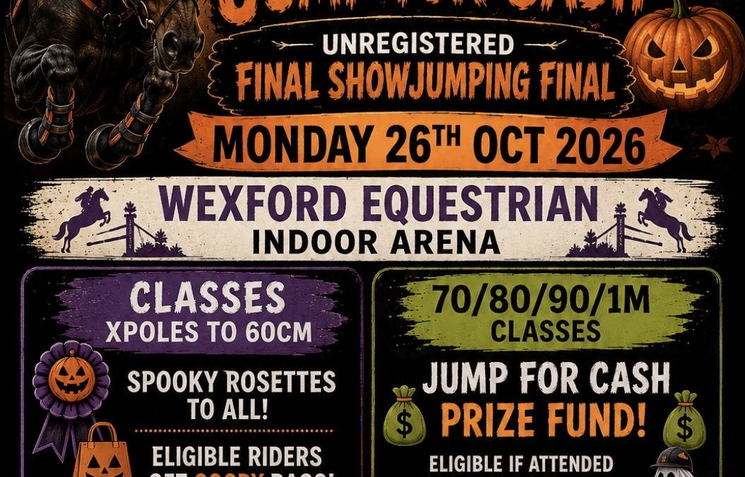 HALLOWEEN SHOW MON 26TH OCT  AND  SATURDAY SPORTSMAN LEAGUE FINAL – HORSES AND PONIES