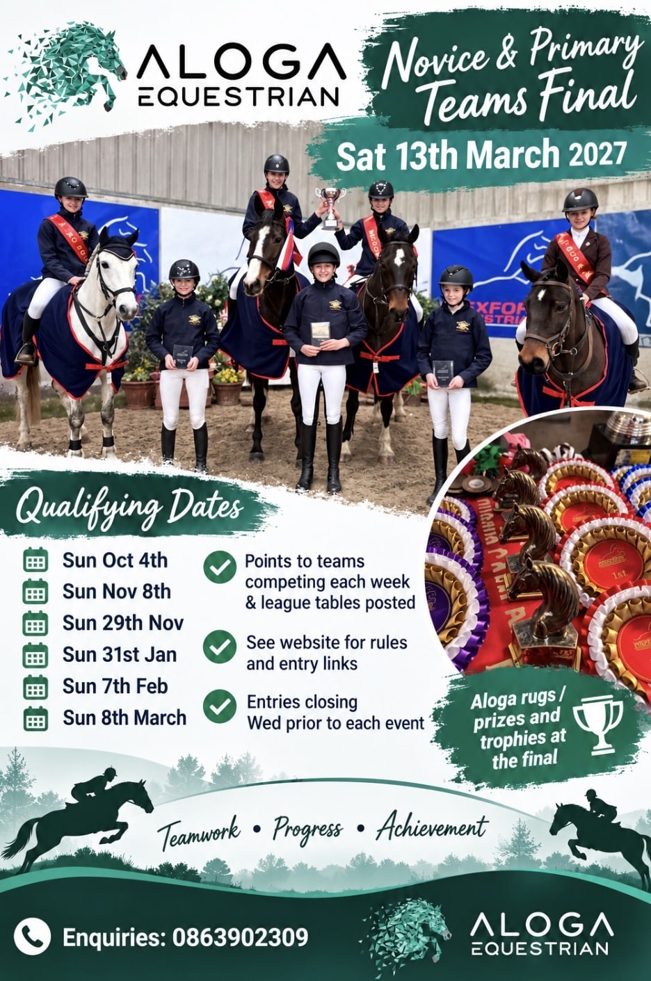 ALOGA PRIMARY AND NOVICE WEXFORD EC LEAGUE FINAL – IIND PRIMARY AND NOVICE CLASSES ALSO