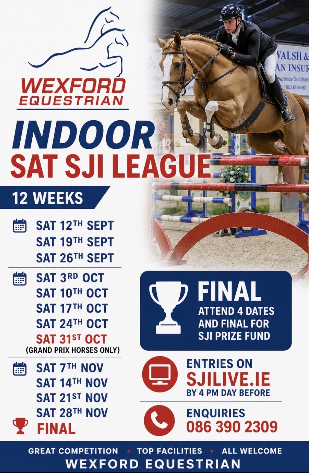 SAT REGISTERED SJI LEAGUE –  WEEK 3 26TH SEPT 2026 – HORSES AND PONIES