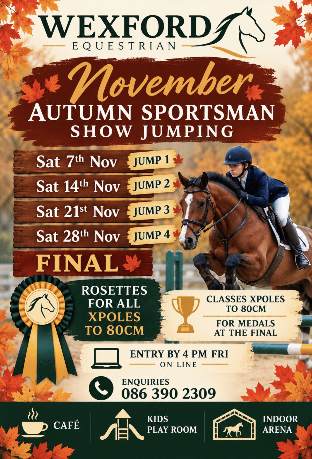 SATURDAY SPORTSMAN SHOWJUMPING 7TH NOV – WEEK 1